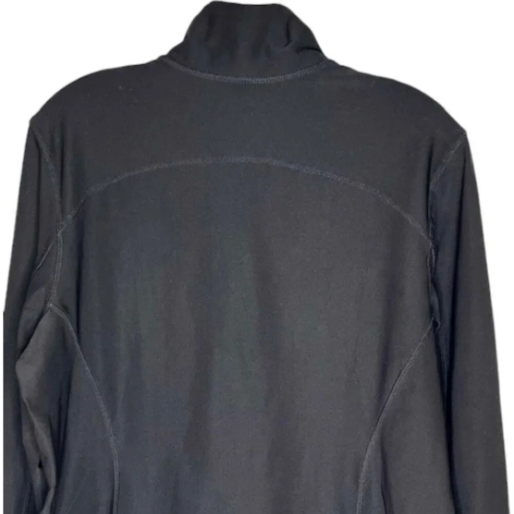 Eddie Bauer Motion High Neck Softshell Full Zip Jacket Thumbholes - Black - XL